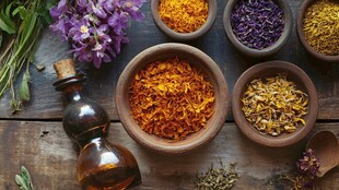 天然花草香料与精油展示