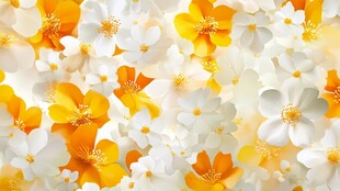 缤纷花卉背景图