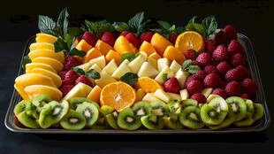 缤纷水果拼盘 色彩诱人