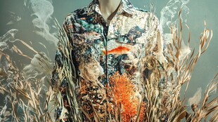 海洋风印花衬衫艺术展示