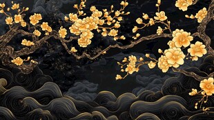 金梅映墨韵 祥瑞满乾坤