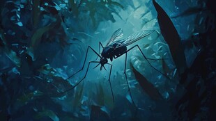 幽蓝丛林中的神秘大蚊子