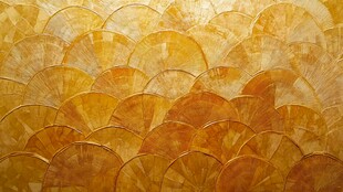 金色扇形纹理装饰背景