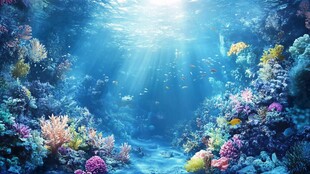 梦幻海底世界 多彩珊瑚景观