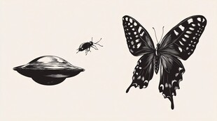 昆虫与飞碟的奇幻组合