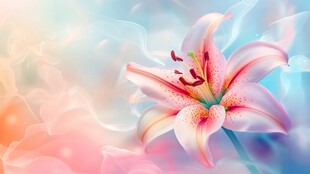 梦幻百合绽放绚烂色彩