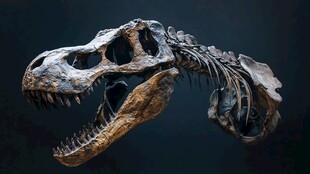 恐龙头骨骨架展示