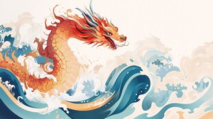 龙跃海浪 尽显磅礴气势