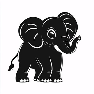 可爱小象卡通形象