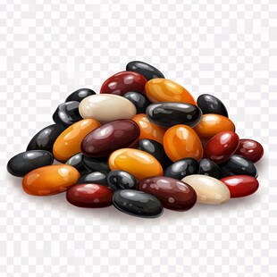 多彩豆子堆叠图