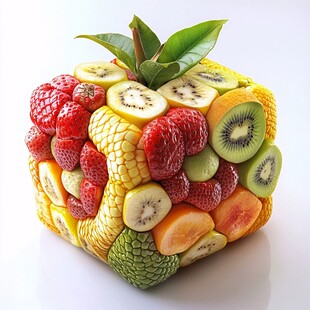 创意水果立方体拼盘