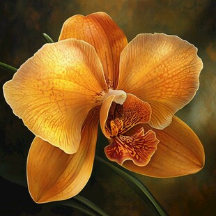 橙色蝴蝶兰特写