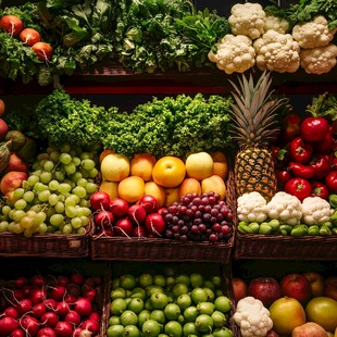 多彩果蔬陈列展示