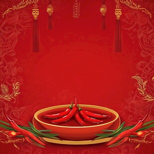 红碗盛艳椒 中式喜庆风