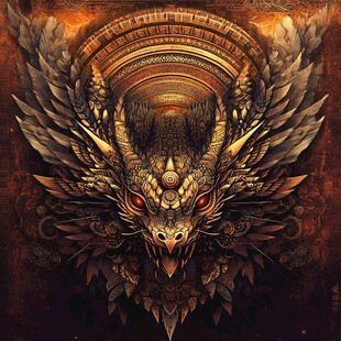 神秘威严的龙形图腾形象