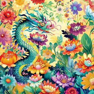 龙游繁花间 绚丽东方风