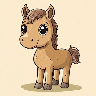 可爱卡通小马