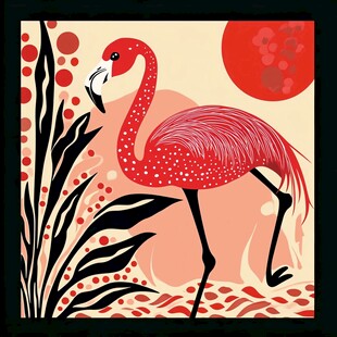 火烈鸟的奇幻自然之景