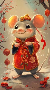 喜庆小鼠贺新春
