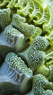 宝塔菜花微距特写