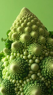 罗马花椰菜特写