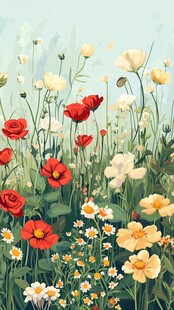 缤纷花海绽放自然之美