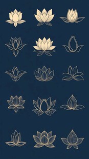 精美莲花图案设计集合