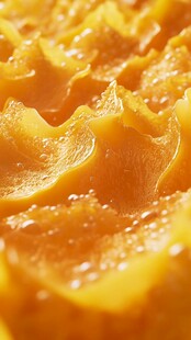 细腻香甜的芒果果肉特写