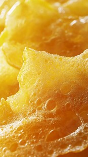 金黄酥脆泡泡蛋皮特写