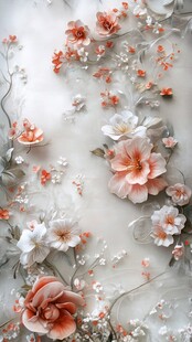 立体花卉墙面装饰艺术