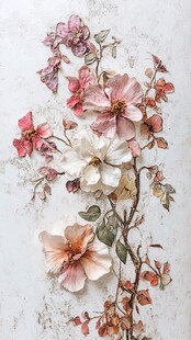 立体花卉装饰 浪漫艺术风