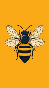 卡通蜜蜂插画