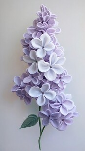 紫色纸艺丁香花手工摆件