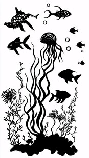 海底生物剪影