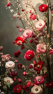 浪漫多彩花卉艺术组合