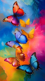 梦幻彩蝶飞舞