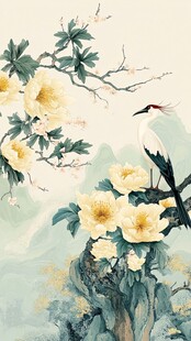 花鸟图中绘诗意雅致景