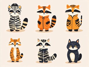 可爱动物卡通形象集合