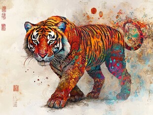 斑斓猛虎 尽显王者之气