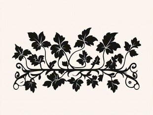 藤蔓花卉装饰图案