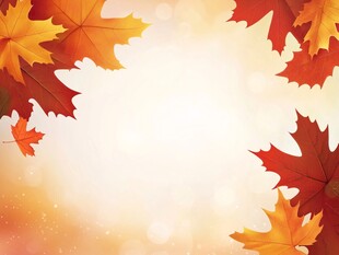 秋日枫叶浪漫背景图