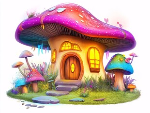 梦幻蘑菇小屋童话世界