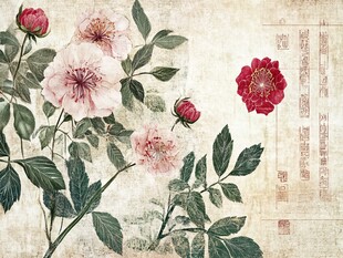 中式古风花卉装饰画