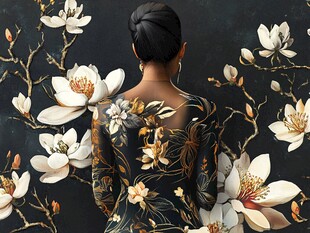 背影繁花 东方女性的优雅