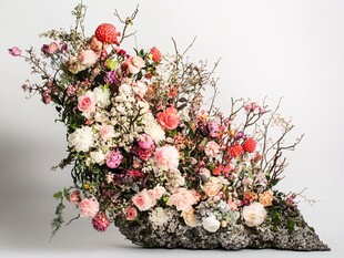 绚丽多彩的创意花卉造型