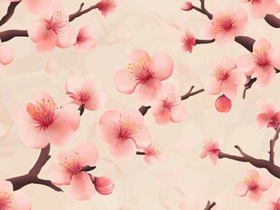 春日烂漫桃花背景图