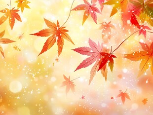 秋日枫叶梦幻背景图