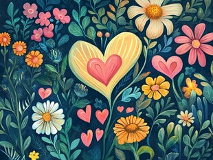 心花绽放的梦幻花卉世界