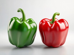 红绿彩椒 鲜明对比之美