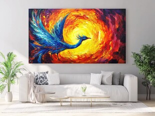 凤凰火焰艺术挂画